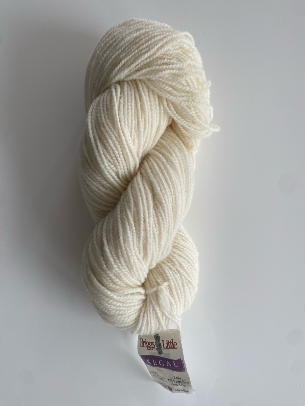 NWT Briggs & Little Regal Pure wool col 02 Washed White